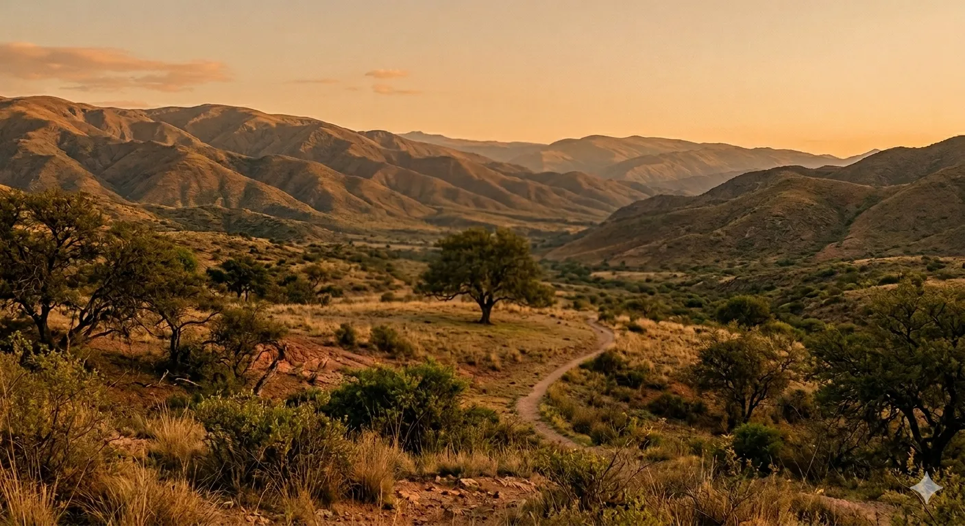 Paisaje puro de las sierras de Traslasierra, Córdoba